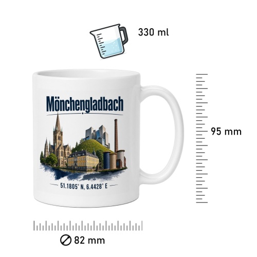Tasse »Mönchengladbach Skyline«