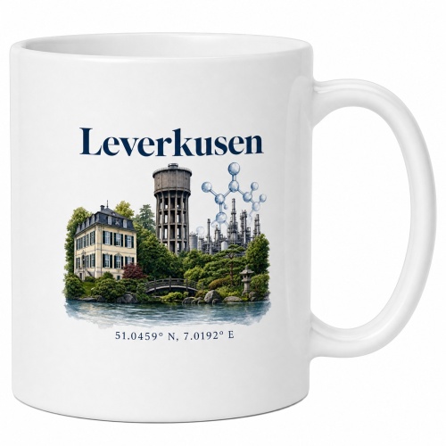 Tasse »Leverkusen Stadtmotiv«