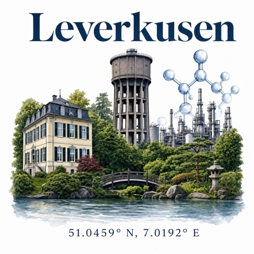 Tasse »Leverkusen Stadtmotiv«