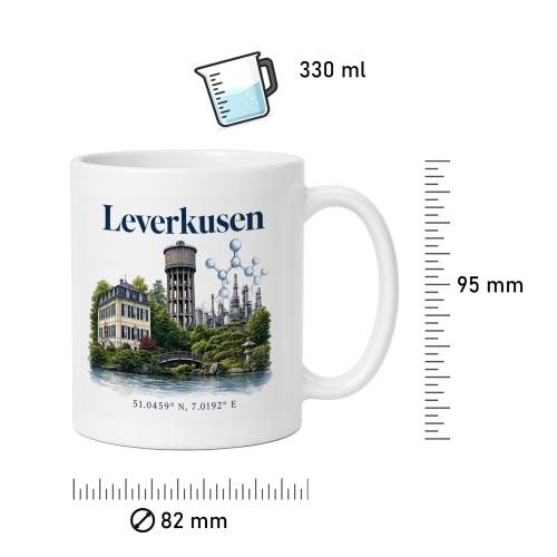 Tasse »Leverkusen Stadtmotiv«