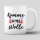 Tasse "Komme was Wolle"