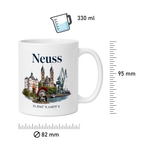 Tasse »Neuss – Wahrzeichen & Skyline«