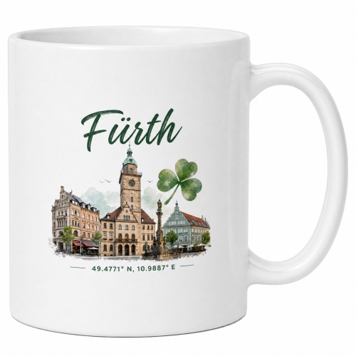 Tasse »Fürth Motiv mit Wahrzeichen &...