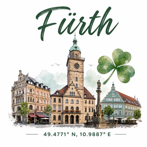 Tasse »Fürth Motiv mit Wahrzeichen &...