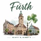 Tasse »Fürth Motiv mit Wahrzeichen & Kleeblatt«