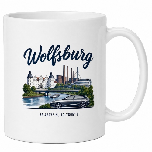 Tasse »Wolfsburg Skyline mit Schloss und...