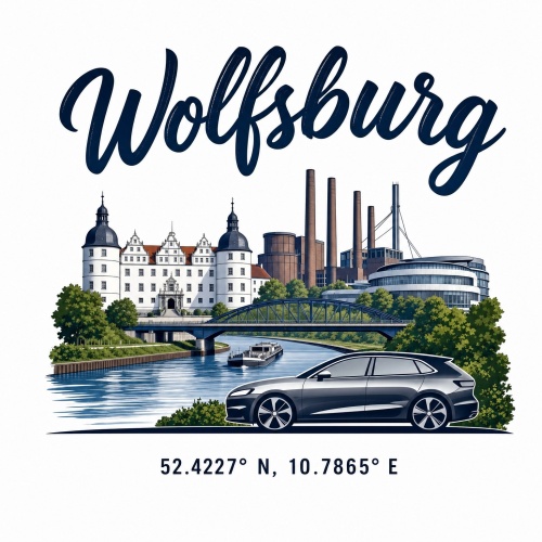 Tasse »Wolfsburg Skyline mit Schloss und...