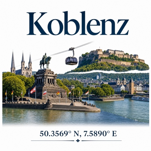 Tasse »Koblenz – Sehenswürdigkeiten...