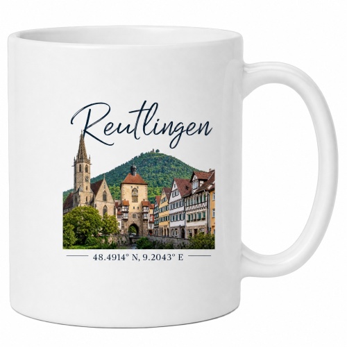 Tasse »Reutlingen Altstadt & Koordinaten«