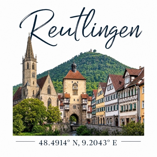 Tasse »Reutlingen Altstadt & Koordinaten«