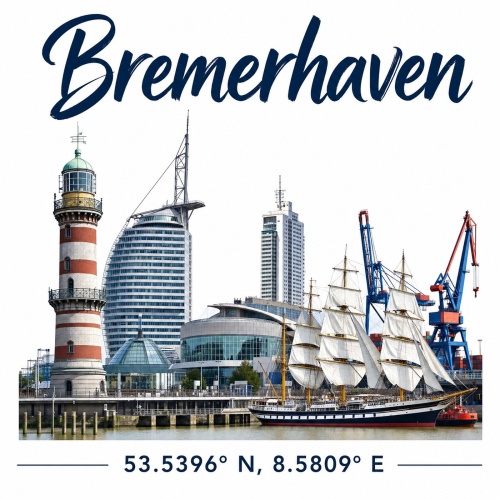Tasse »Bremerhaven Skyline«