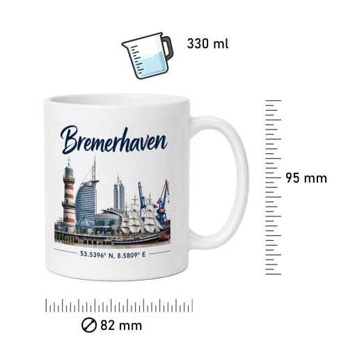 Tasse »Bremerhaven Skyline«