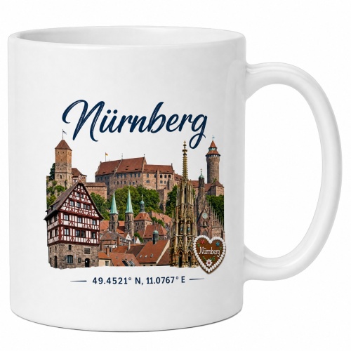 Tasse »Nürnberg Skyline«