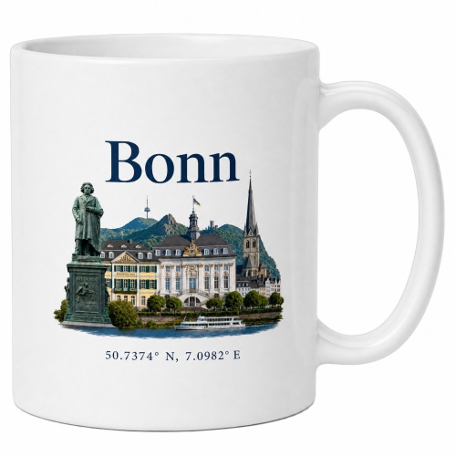 Tasse »Bonn – Sehenswürdigkeiten &...