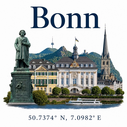 Tasse »Bonn – Sehenswürdigkeiten &...