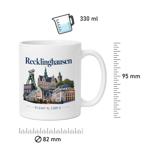 Tasse »Recklinghausen Sehenswürdigkeiten«