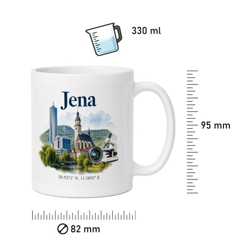 Tasse »Jena Skyline & Wahrzeichen«