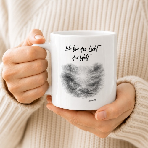 Tasse »Ich bin das Licht der Welt«