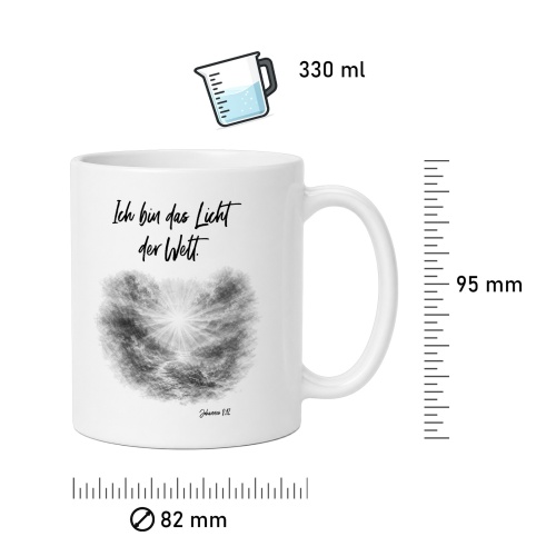 Tasse »Ich bin das Licht der Welt«