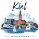 Tasse »Kiel Skyline & Koordinaten«