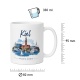 Tasse »Kiel Skyline & Koordinaten«