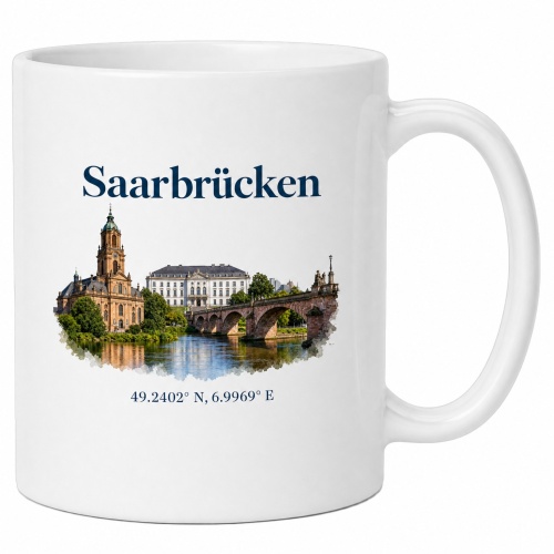 Tasse »Saarbrücken Sehenswürdigkeiten«