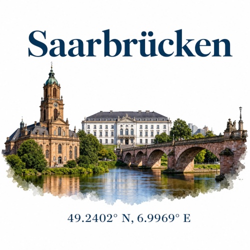 Tasse »Saarbrücken Sehenswürdigkeiten«