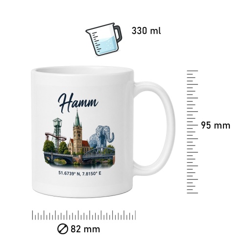 Tasse »Hamm Stadtmotiv mit Landmarks«