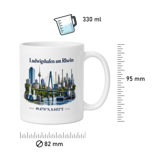Tasse »Ludwigshafen am Rhein Skyline«