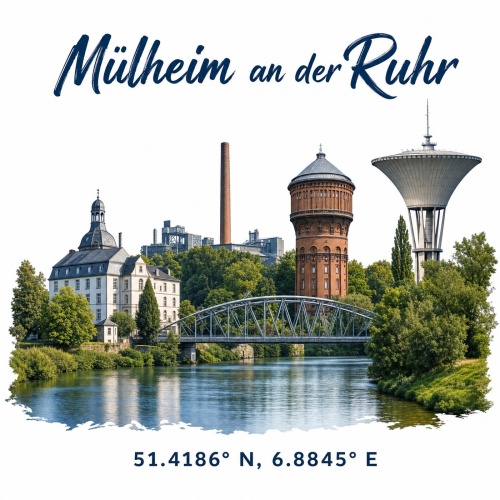 Tasse »Mülheim an der Ruhr – Skyline...