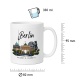 Tasse »Berlin Skyline & Koordinaten«