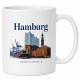 Tasse »Hamburg – Skyline & Koordinaten«