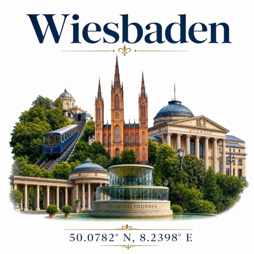 Tasse »Wiesbaden Sehenswürdigkeiten«