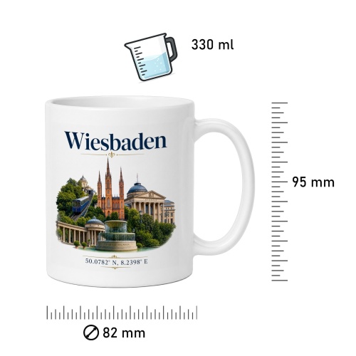 Tasse »Wiesbaden Sehenswürdigkeiten«