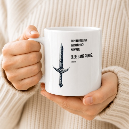 Tasse »Der Herr wird für dich kämpfen«