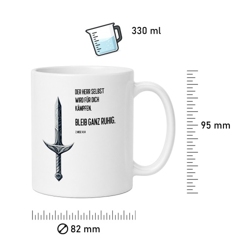 Tasse »Der Herr wird für dich kämpfen«