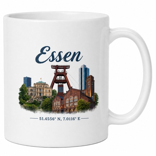 Tasse »Essen Skyline mit Zeche Zollverein«