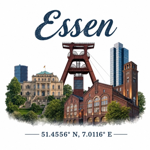 Tasse »Essen Skyline mit Zeche Zollverein«