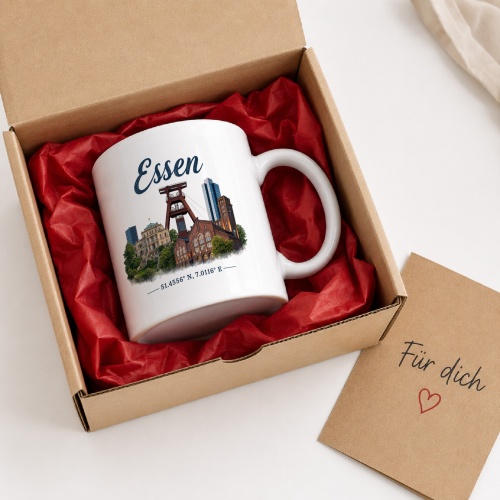 Tasse »Essen Skyline mit Zeche Zollverein«