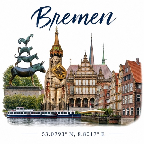 Tasse »Bremen Sehenswürdigkeiten«