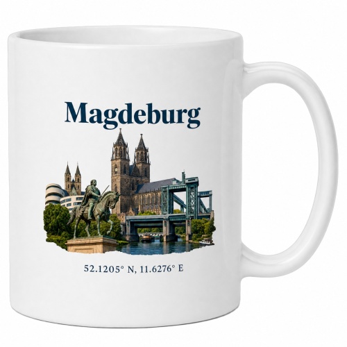 Tasse »Magdeburg – Wahrzeichen &...
