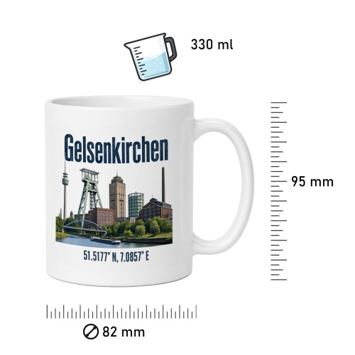 Tasse »Gelsenkirchen Skyline«