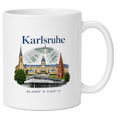 Tasse »Karlsruhe Skyline mit...
