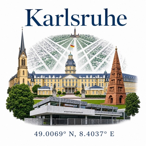 Tasse »Karlsruhe Skyline mit...