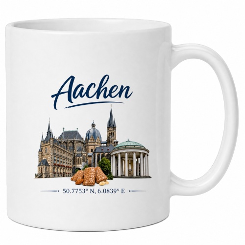 Tasse »Aachen – Dom, Elisenbrunnen &...