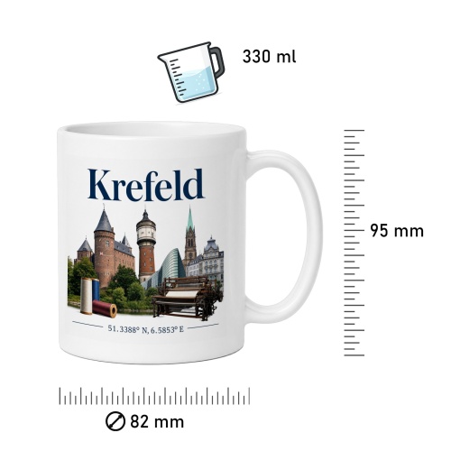 Tasse »Krefeld Sehenswürdigkeiten«