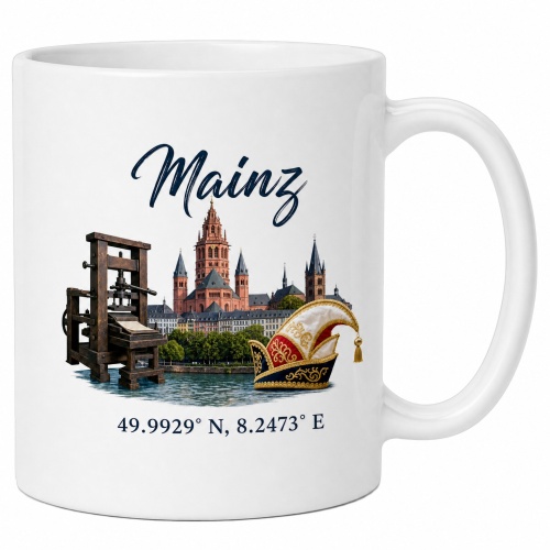 Tasse »Mainz Dom Druck Narrenkappe«