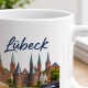 Tasse »Lübeck Skyline & Marzipan«