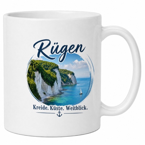 Tasse »Rügen – Kreide. Küste....