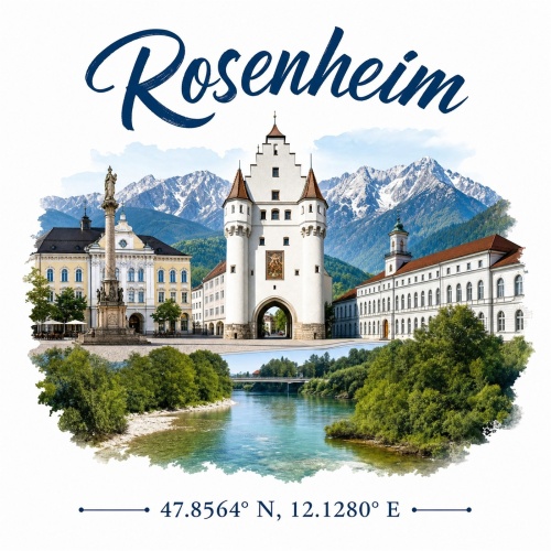 Tasse »Rosenheim Stadtmotiv«
